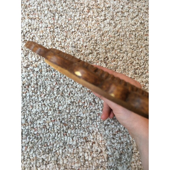 Vintage Faux Wood Mirror Frame Boho Kitsche Art Deco - Picture 6 of 6